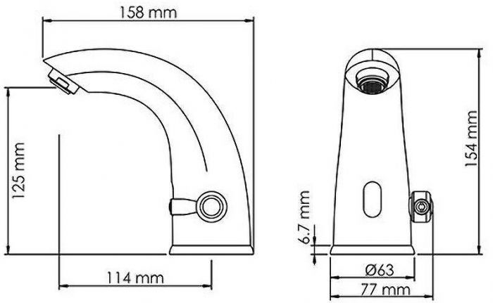 Смеситель для раковины WasserKRAFT Rossel 2813 Хром