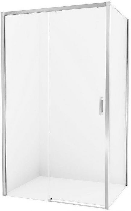 Душевой уголок New Trendy Prime Chrome 100х90 L D-0298A/D-0124B профиль Хром стекло прозрачное