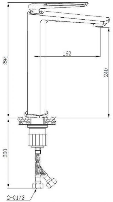 Смеситель для раковины Boch Mann Chika BM8590 Хром