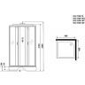 Душевая кабина Niagara Classic 90x90 NG-1108-14F с гидромассажем