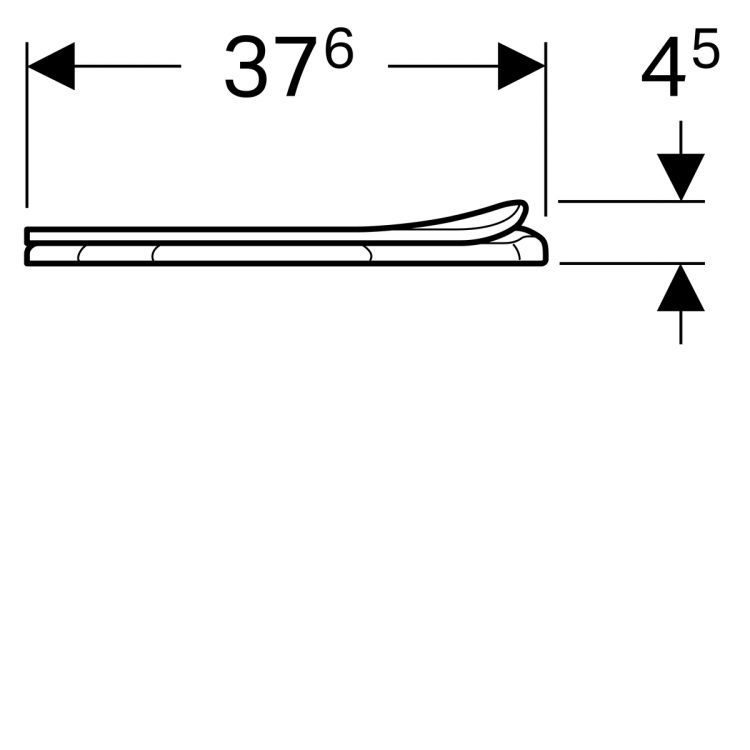 Сиденье для унитаза детское Geberit Bambini, цвет красный [573368000]