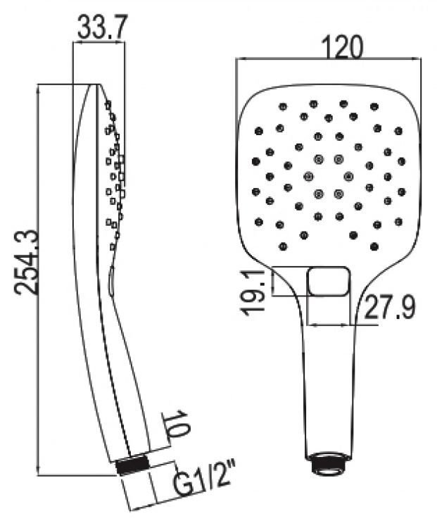 Душевая лейка Ravak Air 958.00 хром