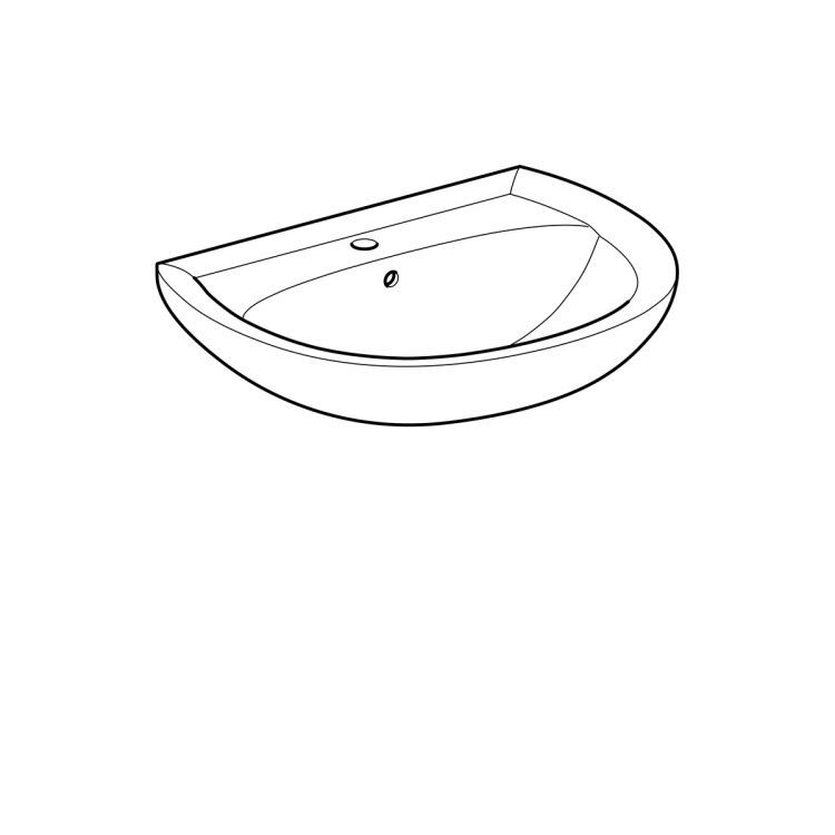 Раковина Geberit Renova Nr.1, 223065000