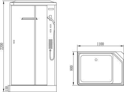 Душевая кабина Orans EW-115R Душевая кабина Orans EW-115R
