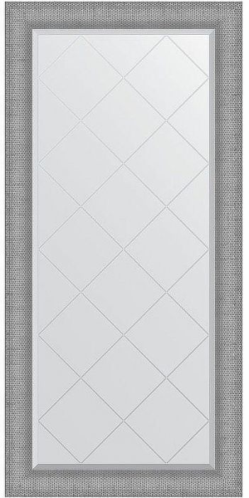 Зеркало Evoform Exclusive-G 159х77 BY 4547 с гравировкой в багетной раме - Серебряная кольчуга 88