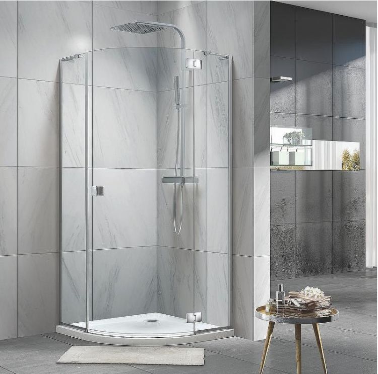 Душевой уголок Koller Pool Neon 90X90 N90RС профиль Хром стекло прозрачное