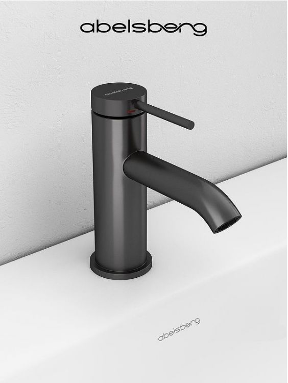 Смеситель для раковины Abelsberg Fluida ERF22001GM цвет Космическая сталь Смеситель для раковины Abelsberg Fluida ERF22001GM цвет Космическая сталь