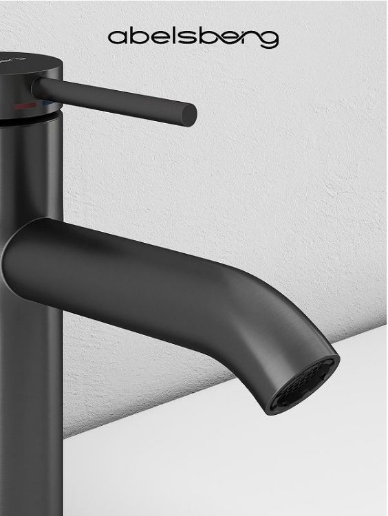 Смеситель для раковины Abelsberg Fluida ERF22001GM цвет Космическая сталь Смеситель для раковины Abelsberg Fluida ERF22001GM цвет Космическая сталь