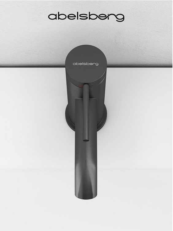 Смеситель для раковины Abelsberg Fluida ERF22001GM цвет Космическая сталь Смеситель для раковины Abelsberg Fluida ERF22001GM цвет Космическая сталь