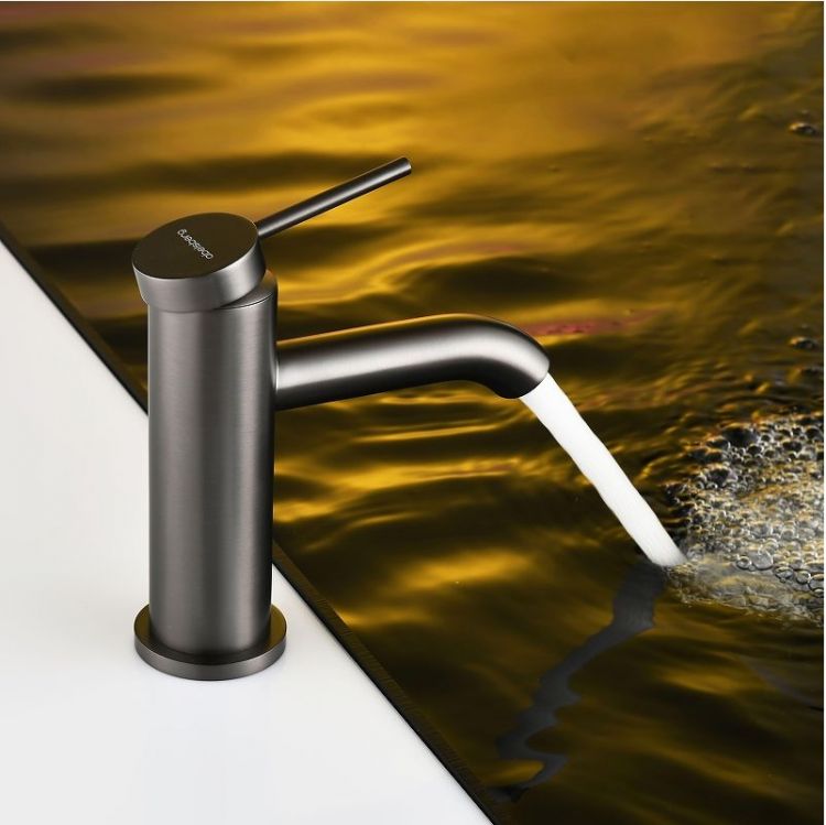 Смеситель для раковины Abelsberg Fluida ERF22001GM цвет Космическая сталь Смеситель для раковины Abelsberg Fluida ERF22001GM цвет Космическая сталь