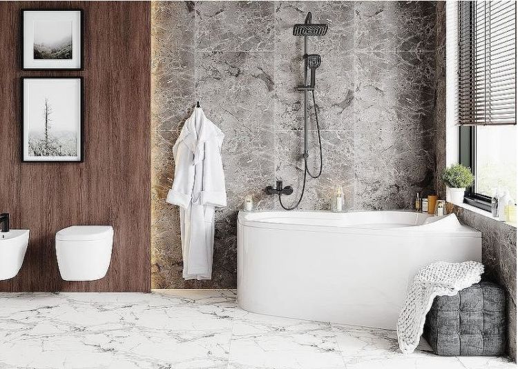 Акриловая ванна Vagnerplast Selena 147x100 R VPBA141SEL3PE-04 без гидромассажа