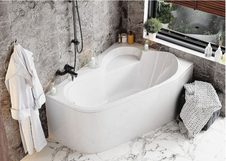 Акриловая ванна Vagnerplast Selena 147x100 R VPBA141SEL3PE-04 без гидромассажа