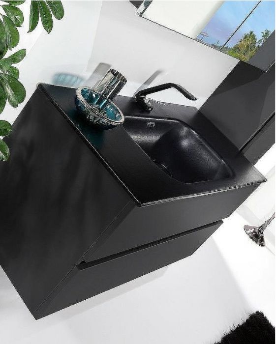 Тумба под раковину Boheme Armadi Art Vallessi 120 837-120-A mat подвесная Антрацит матовый