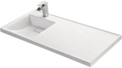 Раковина Aquaton Лондри 120 L 1A72843KLH01L с местом под стиральную машину Белая
