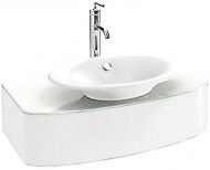 Тумба под раковину Jacob Delafon Presquile 83 EB1106-G1C подвесная Белая глянцевая