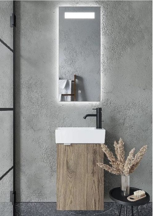 Тумба под раковину Sancos Mini 37 R MN35ECHR подвесная Дуб чарльстон