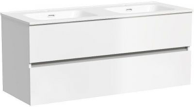 Тумба под раковину Sancos Urban 120 UR120-2W подвесная Белый глянец
