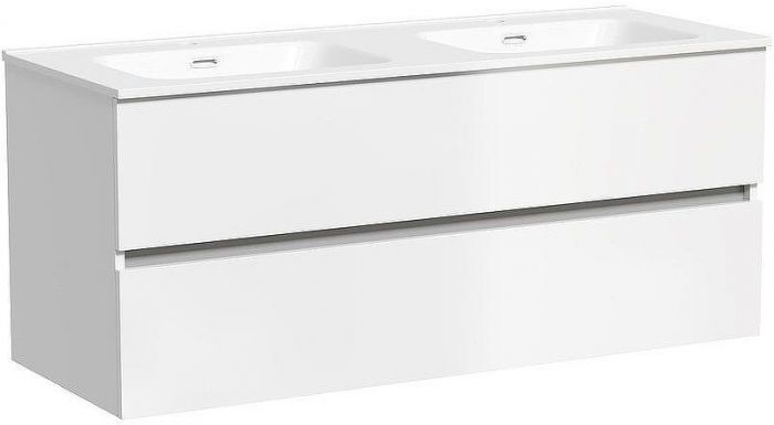 Тумба под раковину Sancos Urban 120 UR120-2W подвесная Белый глянец