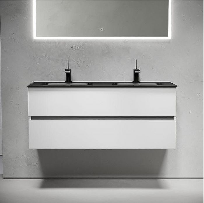Тумба под раковину Sancos Urban 120 UR120-2W подвесная Белый глянец
