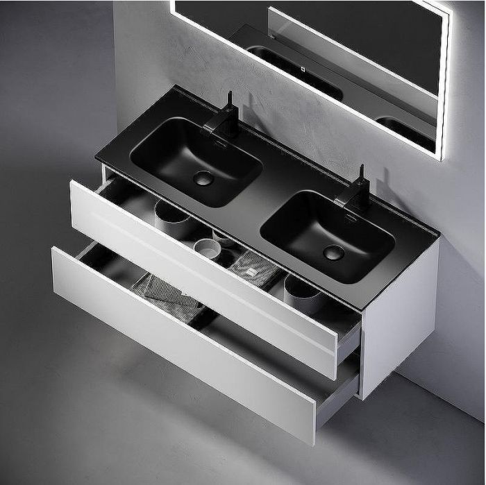 Тумба под раковину Sancos Urban 120 UR120-2W подвесная Белый глянец