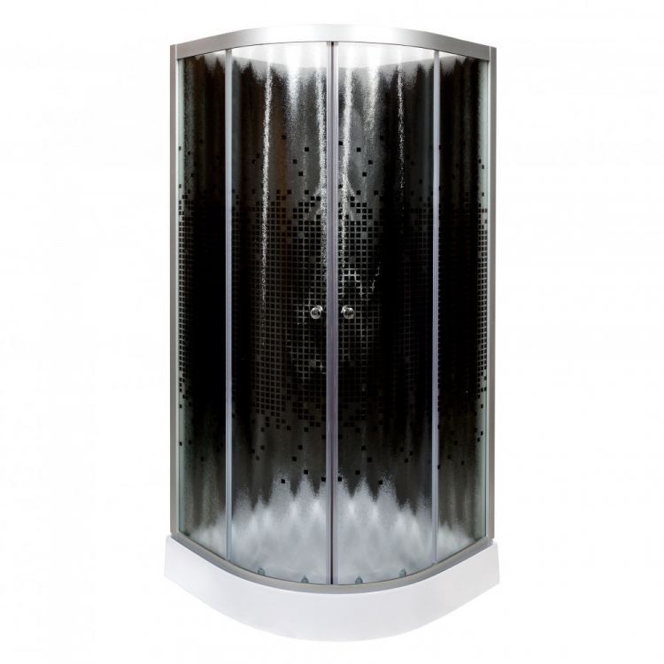 Душевая кабина Deto L 809 N с гидромассажем BLACK 90x90x200