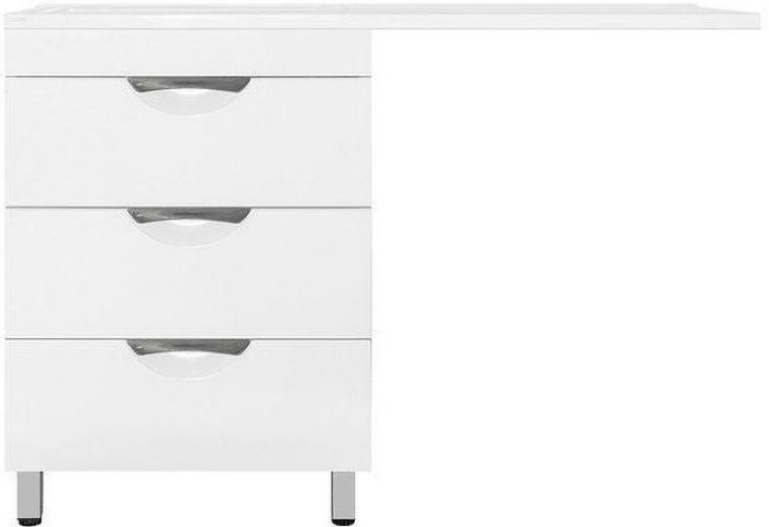 Тумба под раковину Style Line Жасмин 120 с 3 ящиками Белая