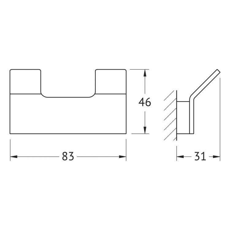 Крючок двойной 8325 Крючок двойной 8325