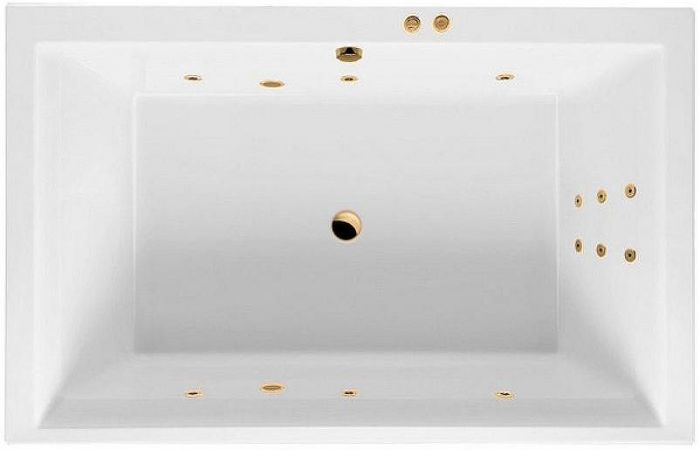 Акриловая ванна Excellent Crown Lux 190x120 WAEX.CRO19.LINE.GL с гидромассажем