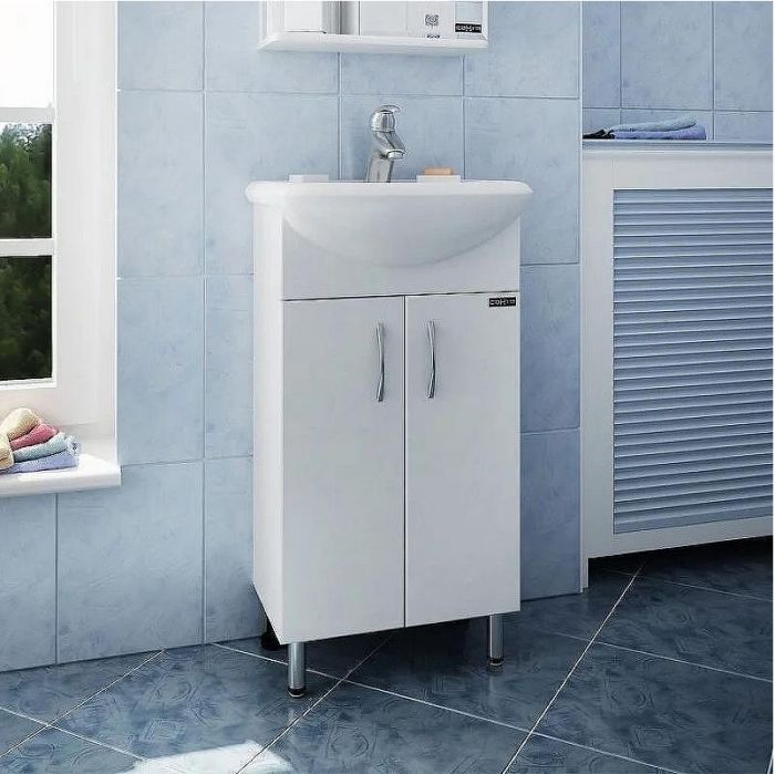Тумба под раковину СанТа Уют 45 201084 Белая