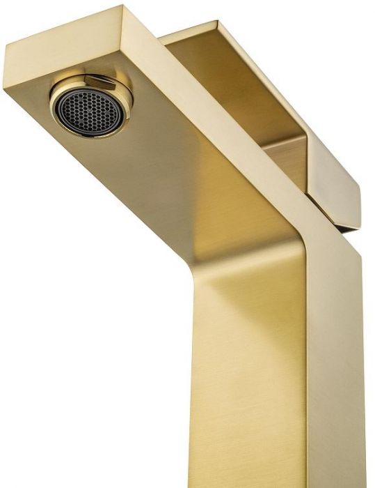 Смеситель для раковины Wonzon & Woghand Cube WW-88139016-BG цвет Брашированное золото