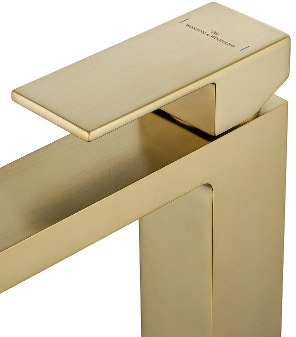 Смеситель для раковины Wonzon & Woghand Cube WW-88139016-BG цвет Брашированное золото