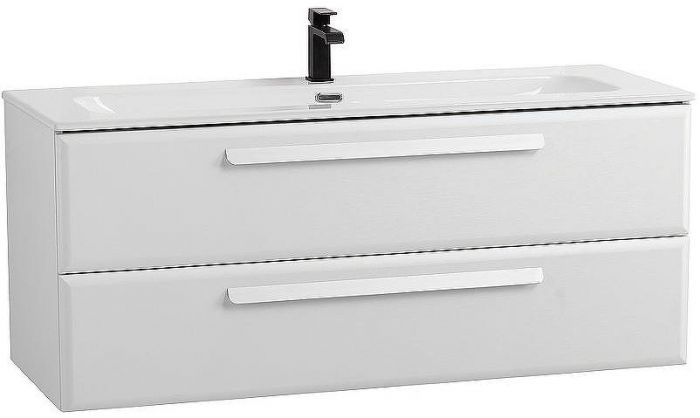 Тумба под раковину Cezares Eco-Cer-N 120 ECO-CER-N-1200-2C-SO-BO подвесная Bianco Opaco без ручек