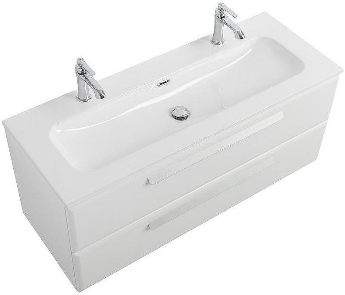 Тумба под раковину Cezares Eco-Cer-N 120 ECO-CER-N-1200-2C-SO-BO подвесная Bianco Opaco без ручек