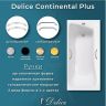 Чугунная ванна Delice Continental PLUS 170х75 DLR230635R с отверстиями под ручки без антискользящего покрытия