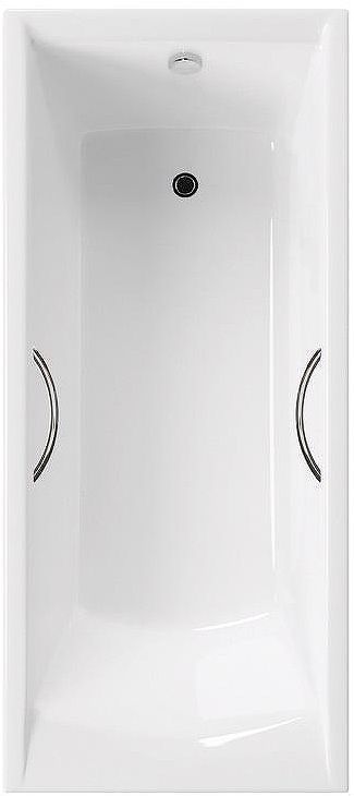 Чугунная ванна Delice Prestige 170х80 DLR230615R с отверстиями под ручки без антискользящего покрытия