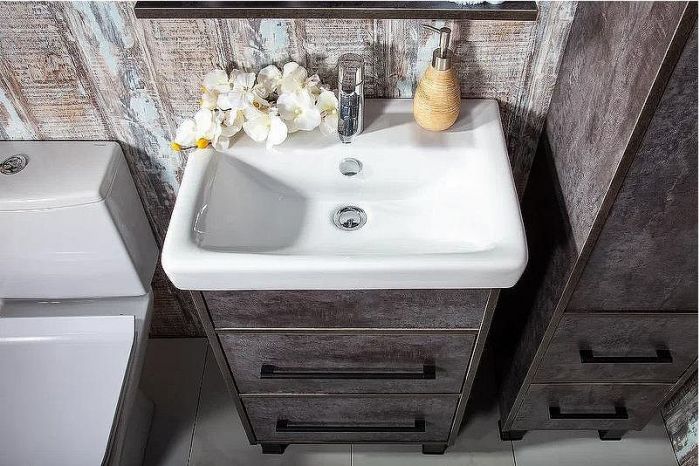 Тумба под раковину Бриклаер Чили 55 4627125415203 Цемент