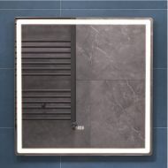 Зеркало Vigo Geometry Luxe 70 209 с подсветкой с бесконтактным выключателем с диммером с подогревом и часами