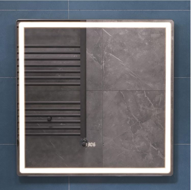 Зеркало Vigo Geometry Luxe 70 209 с подсветкой с бесконтактным выключателем с диммером с подогревом и часами