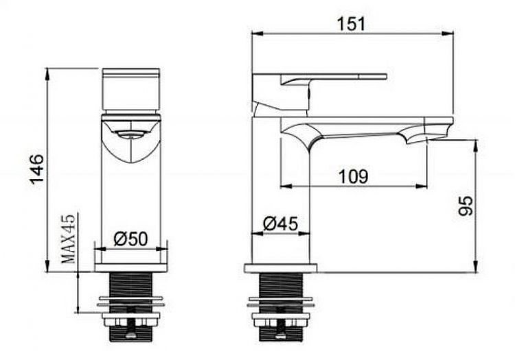 Смеситель для раковины Splendy Rest RE201146GK1BM цвет Черный матовый Смеситель для раковины Splendy Rest RE201146GK1BM цвет Черный матовый