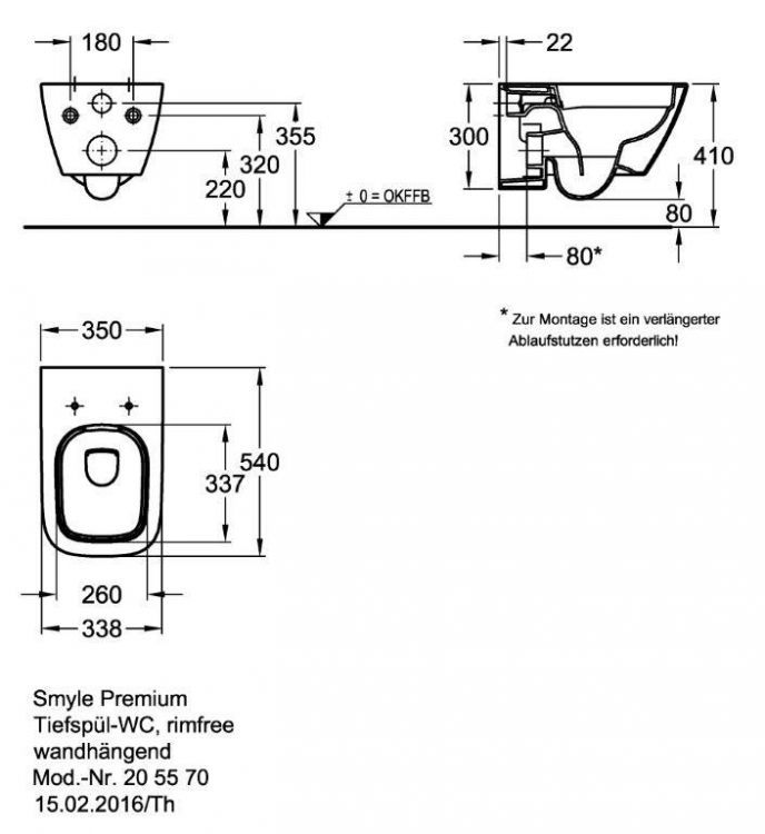 Унитаз Keramag Smyle, 205570000 Унитаз Keramag Smyle, 205570000