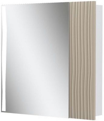 Зеркальный шкаф Volna Lotty 80 szLOTTY80-13 с подсветкой цвет Латте Белый