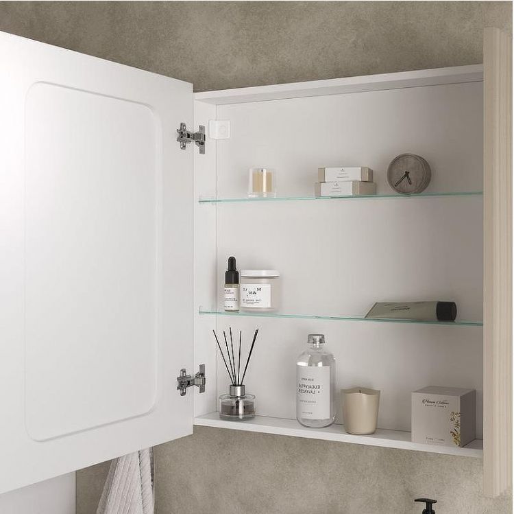 Зеркальный шкаф Volna Lotty 80 szLOTTY80-13 с подсветкой цвет Латте Белый