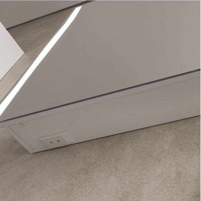 Зеркальный шкаф Volna Lotty 80 szLOTTY80-13 с подсветкой цвет Латте Белый