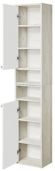 Шкаф пенал Aquaton Флай 30 L 1A237903FAX1L подвесной Белый Дуб крафт