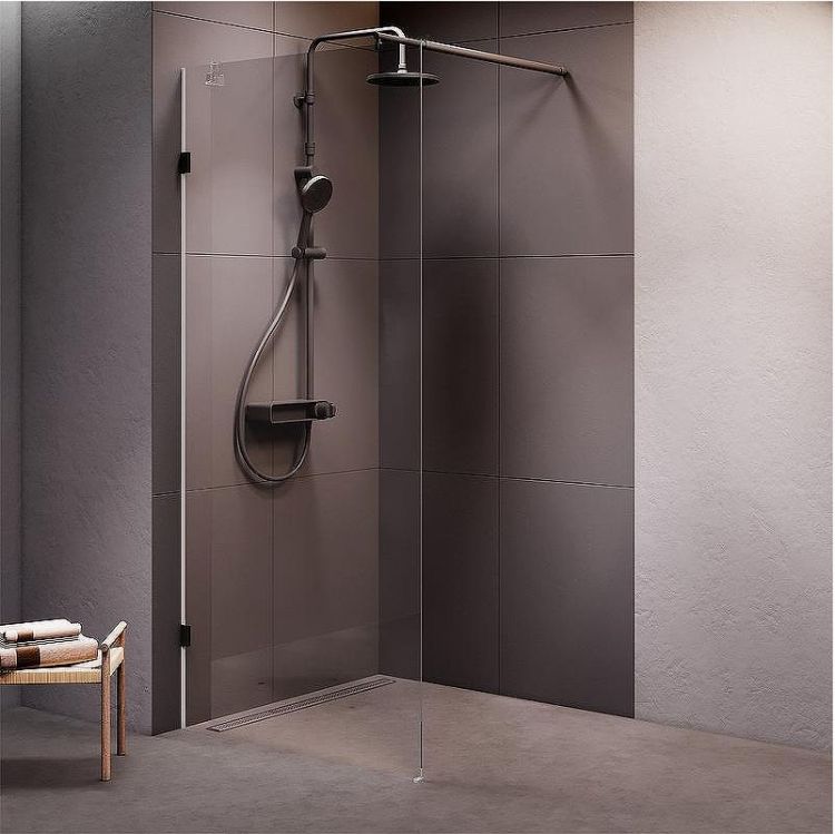 Душевая перегородка AM.PM X-Joy 90 W94UWI-90-F1-BTE профиль Черный матовый стекло прозрачное Душевая перегородка AM.PM X-Joy 90 W94UWI-90-F1-BTE профиль Черный матовый стекло прозрачное