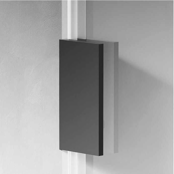 Душевая перегородка AM.PM X-Joy 90 W94UWI-90-F1-BTE профиль Черный матовый стекло прозрачное