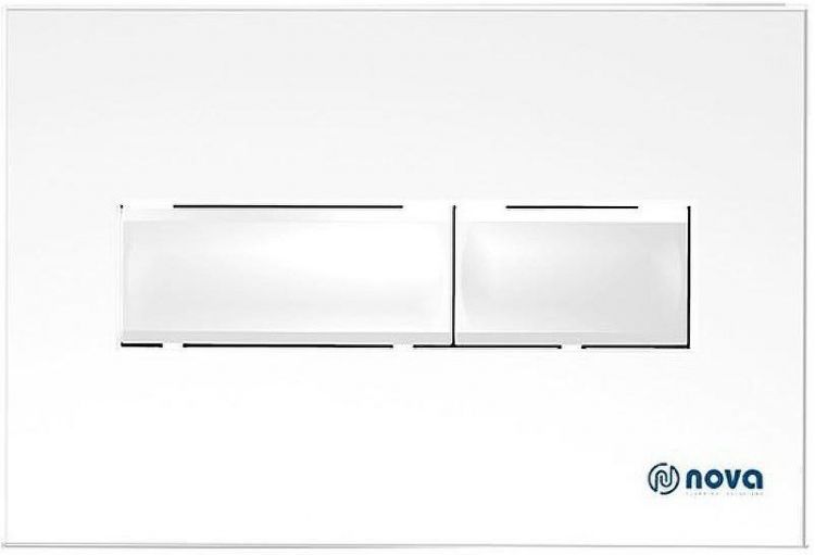 Клавиша смыва Nova NV7320 Белая глянцевая