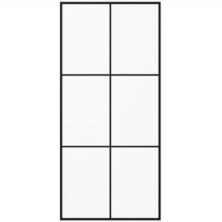 Душевая перегородка Bravat Black Line 90 BG090.5413B профиль Черный стекло прозрачное