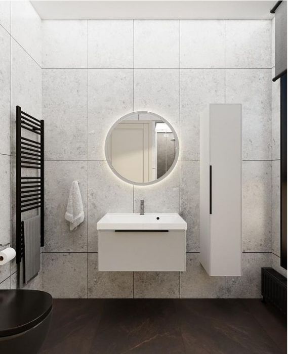 Тумба под раковину La Fenice Simpla 60 FNC-01-SIM-C-60 подвесная Бежевая матовая