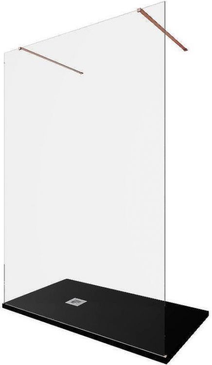 Душевая перегородка Allen Brau Infinity 2 140 3.21053.60 профиль Медь браш стекло прозрачное Душевая перегородка Allen Brau Infinity 2 140 3.21053.60 профиль Медь браш стекло прозрачное